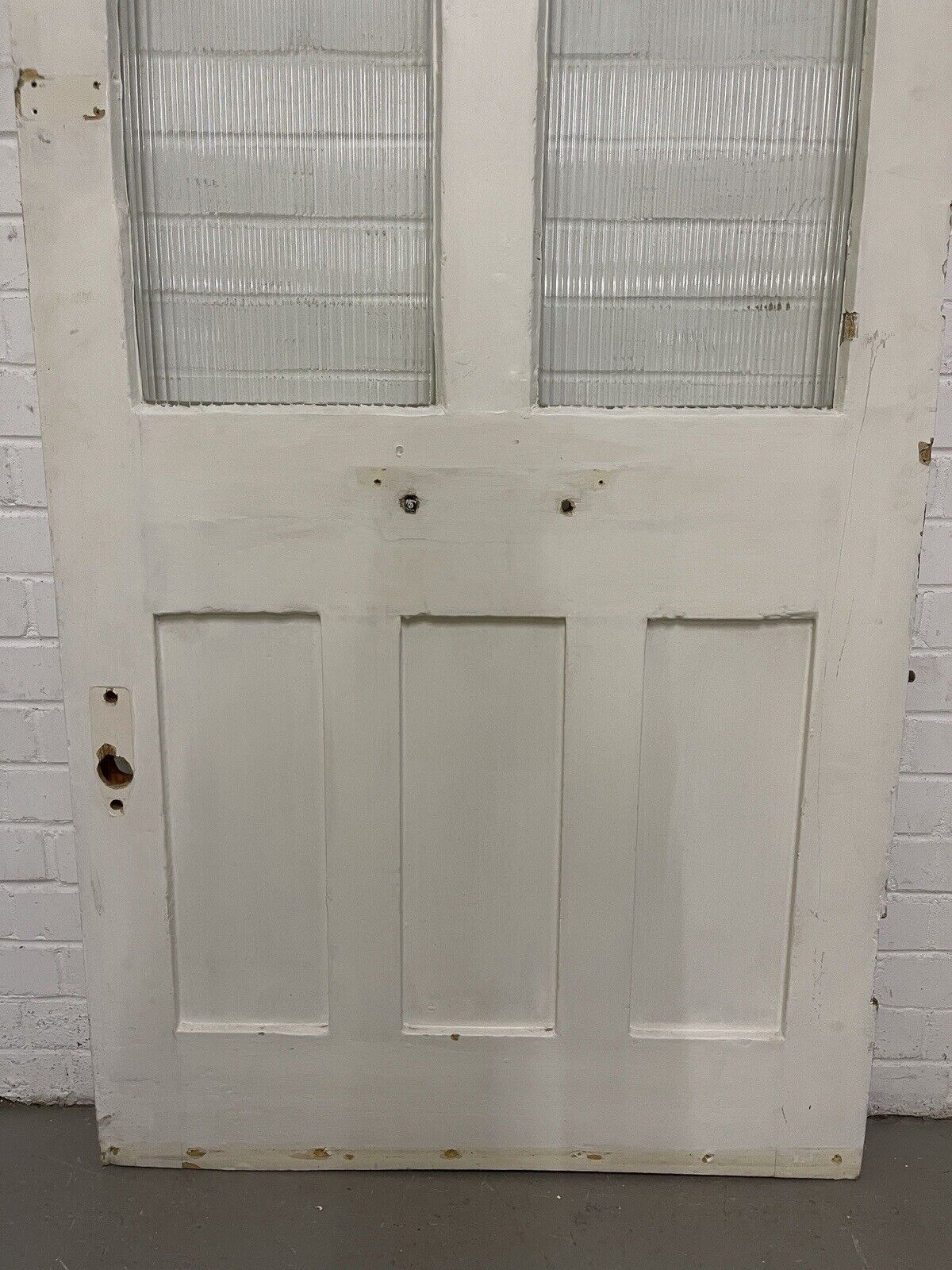 Reclaimed Victorian Edwardian Wooden Panel Front Door 2100 or 2090mm x 908mm