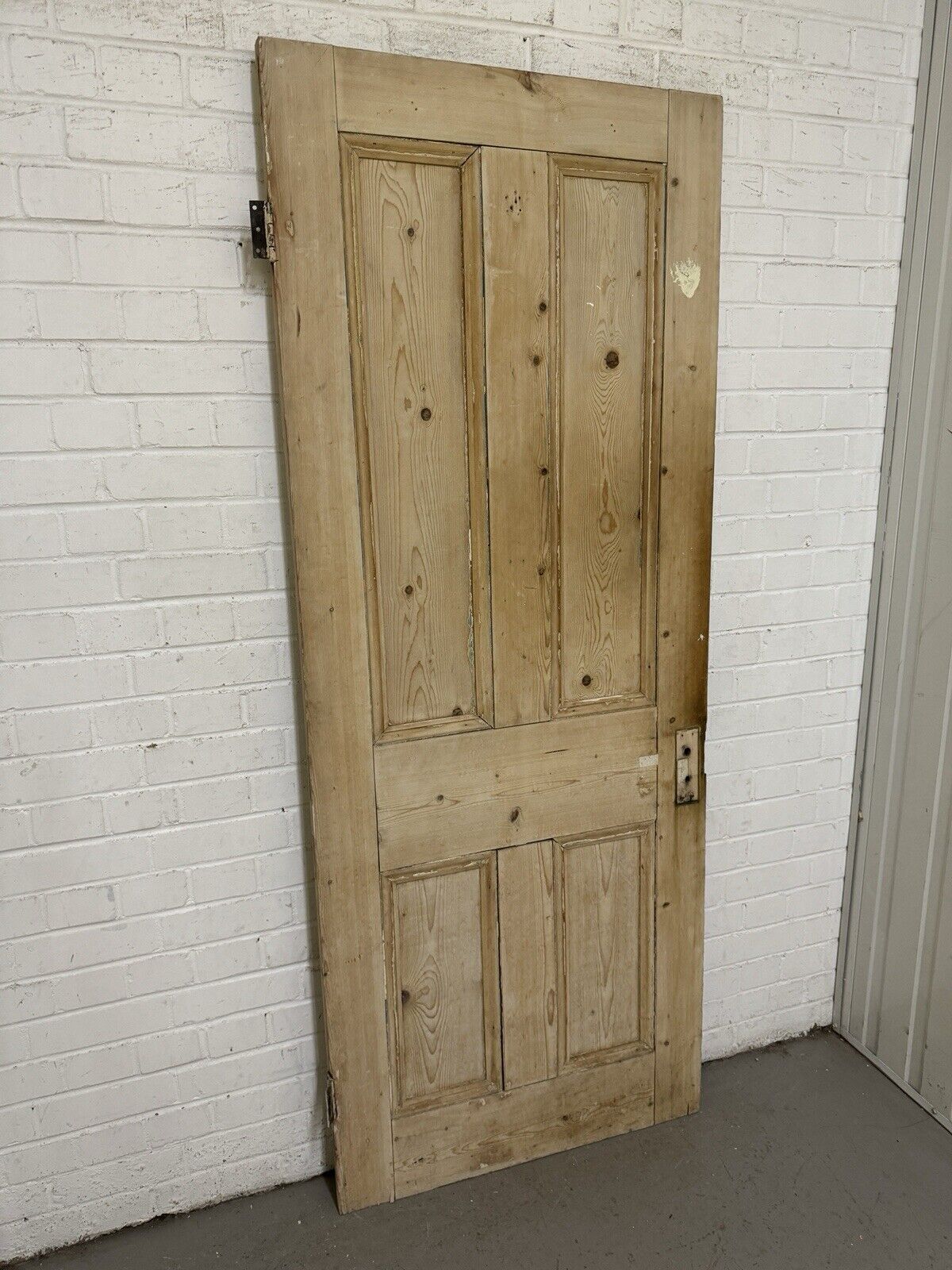 Reclaimed Old Victorian Pine Internal 4 panel Door 1930 x 760mm