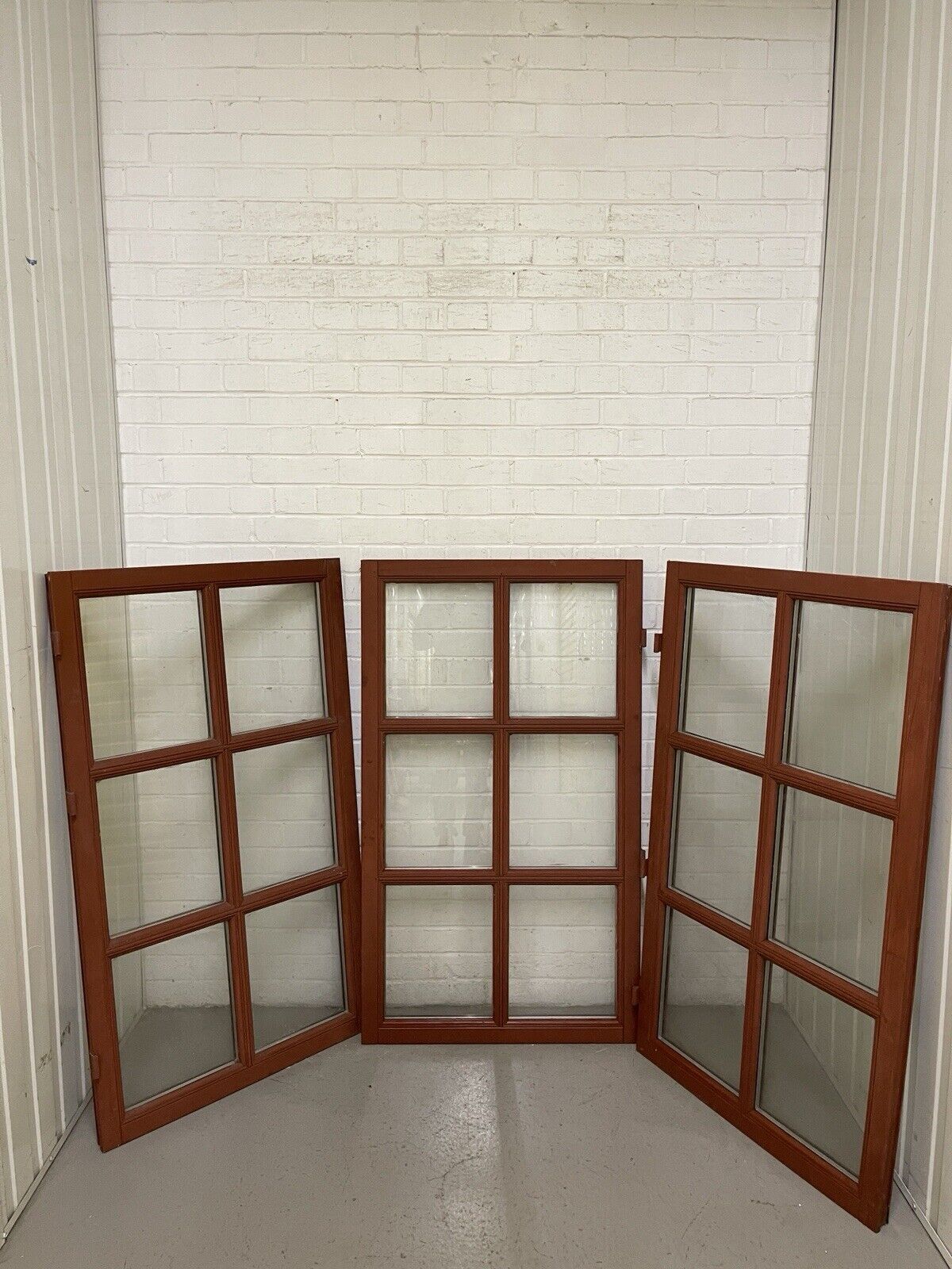 Three Modern Georgian Double Glazed Wooden Window 1270 Or 1242mm by 737 Or 708mm