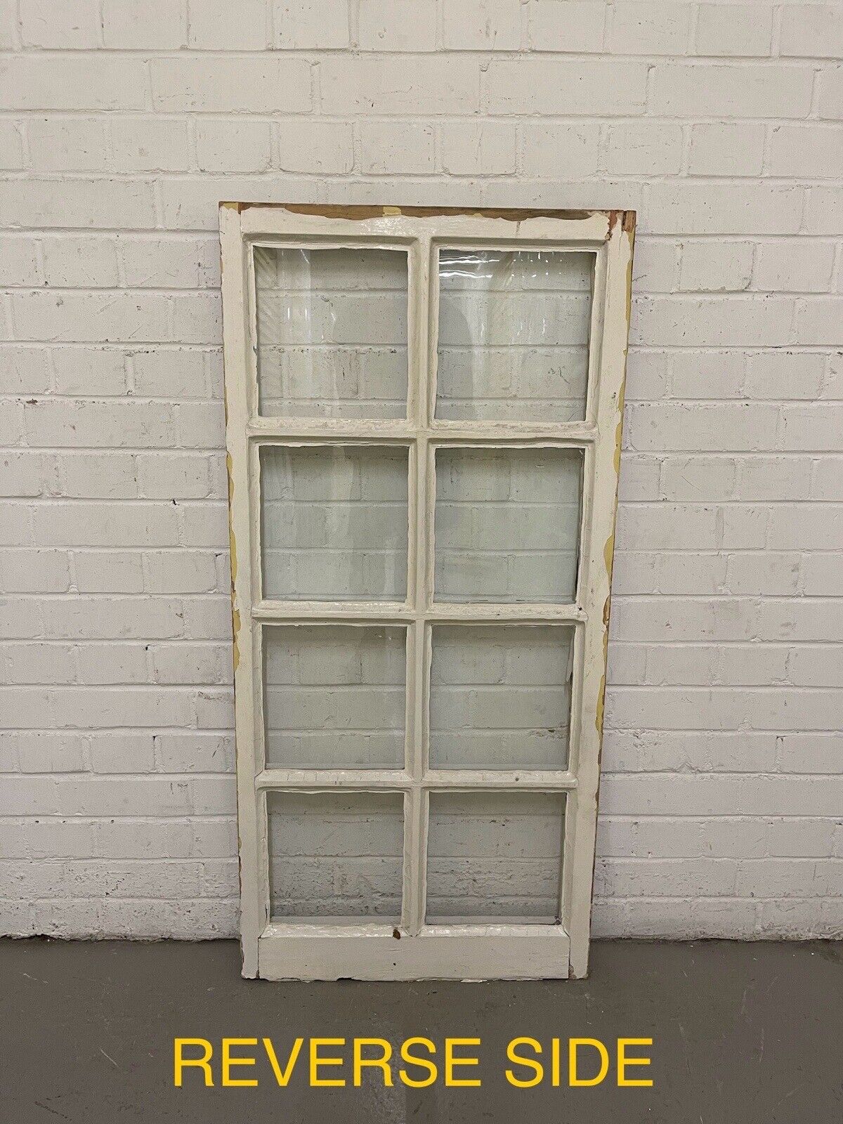 Reclaimed Old Modern Georgian Style 8 Panel Wooden Window 568 x 1175mm