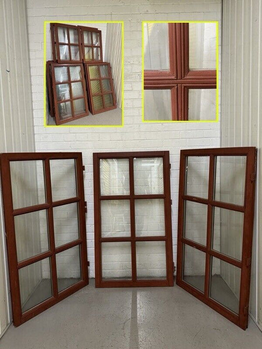 Three Modern Georgian Double Glazed Wooden Window 1270 or 1242mm by 737 or 708mm