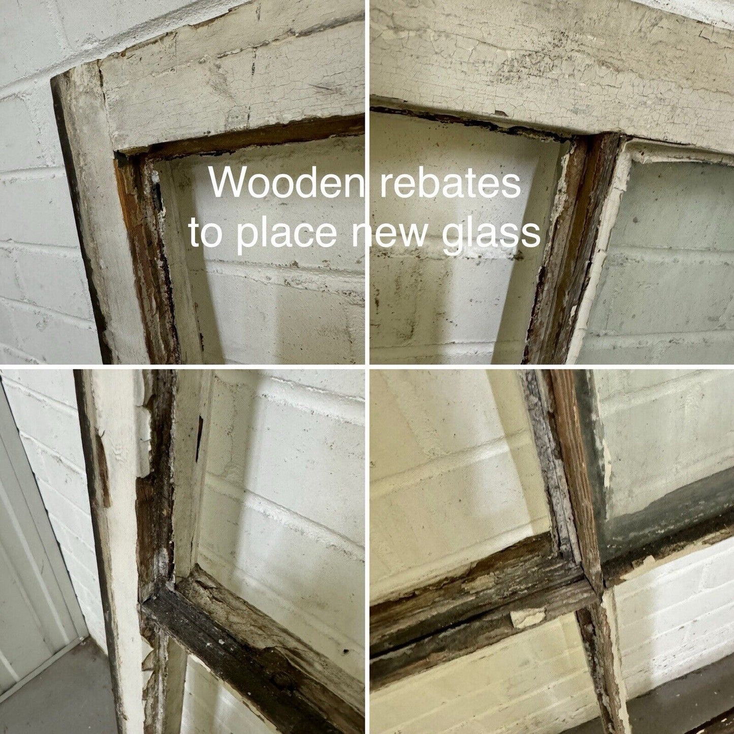 Reclaimed Old Georgian Sash Wooden Window 1140 x 1120 x 1065 or  1070mm