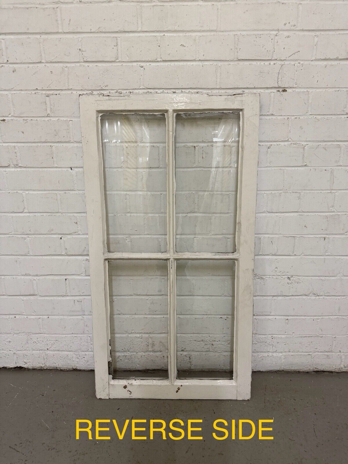 Job Lot Of Three Reclaimed Georgian 4 Panel Wooden Panel Windows