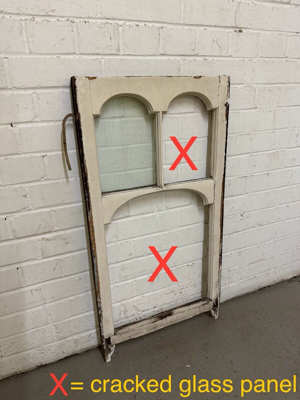 Reclaimed Old Edwardian Sash Wooden Window 805 x 455mm