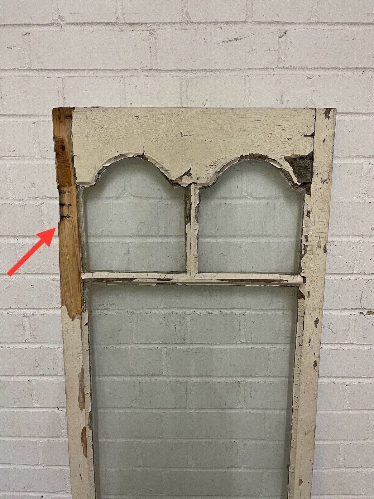 Reclaimed Old Georgian Edwardian Panel Wooden Sash Window 1385 or 1390 x 500mm