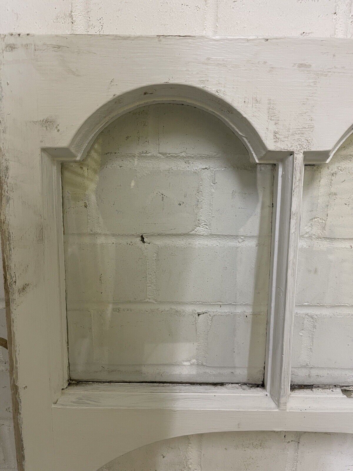 Reclaimed Old Edwardian Arch Sash Wooden Window 913 x 950mm