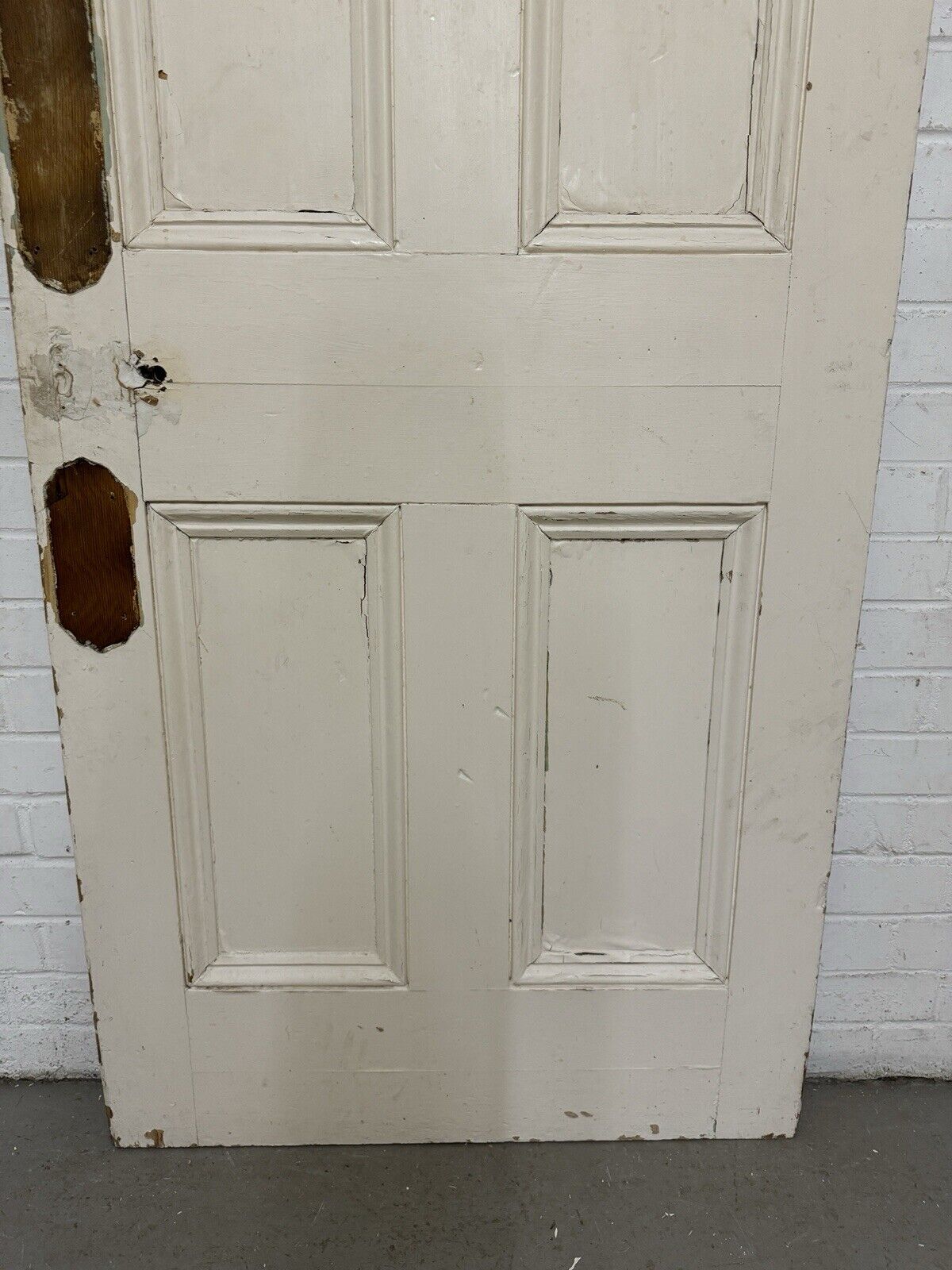 Reclaimed Vintage Old Victorian Pine Internal 4 panel Door 2015 x 810mm