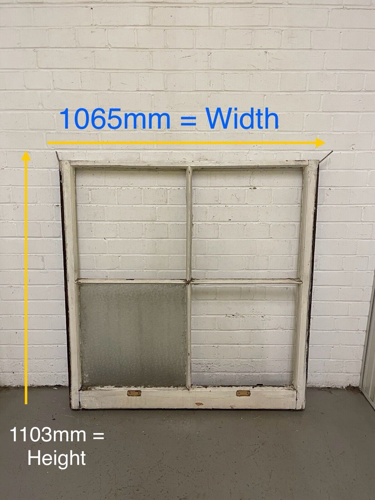 Reclaimed Old Georgian Sash Wooden Window 1103 or 1120 x 1070mm