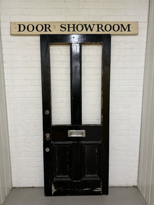 Reclaimed Old Victorian Edwardian Wooden Panel Front Door 2075 or 2080 x 855mm