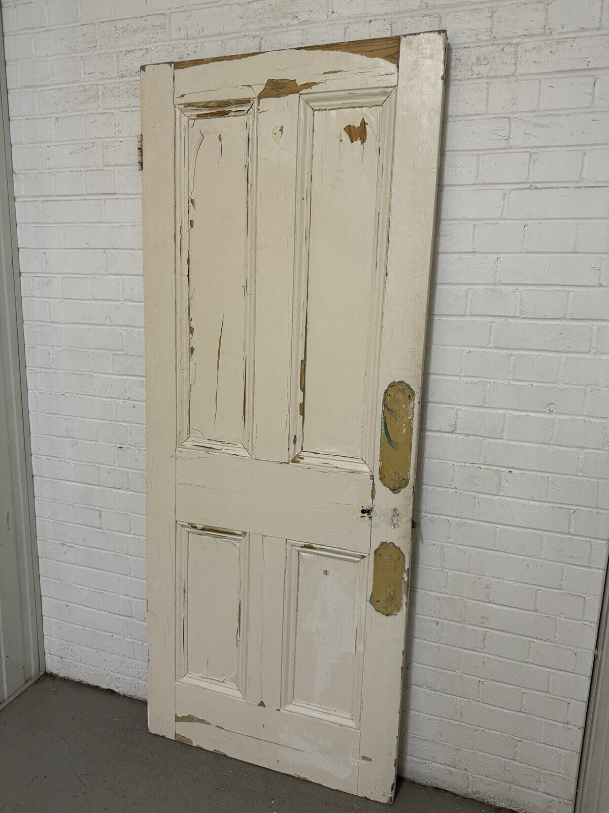 Reclaimed Vintage Old Victorian Pine Internal 4 panel Door 2015 x 810mm