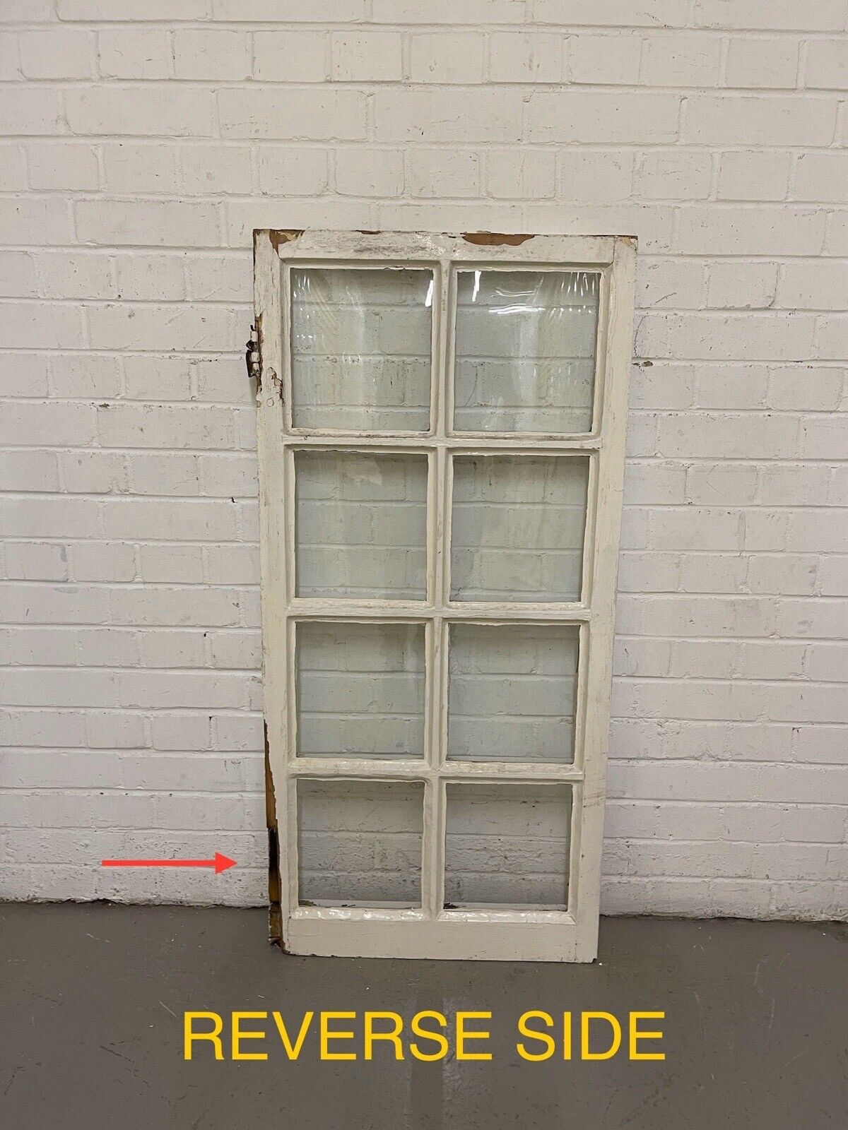 Reclaimed Old Modern Georgian Style 8 Panel Wooden Window 568 x 1175mm