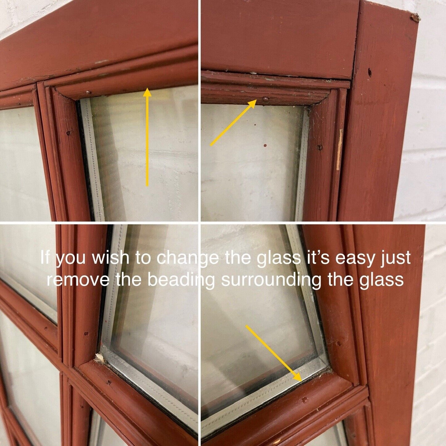 Three Modern Georgian Double Glazed Wooden Window 1270 or 1242mm by 737 or 708mm