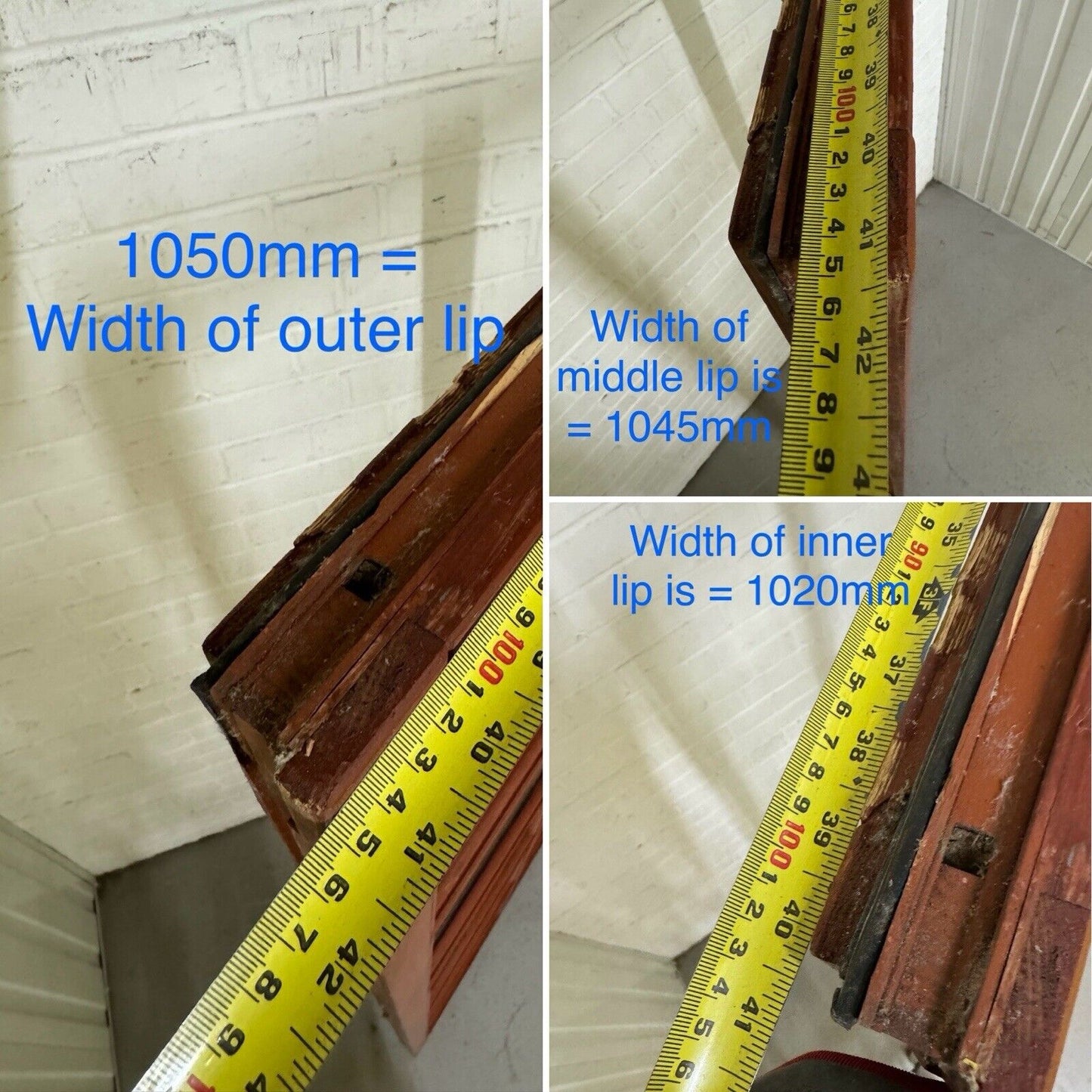 Large Modern Georgian Double Glazed Wooden Window 2030 Or 2000 by 1050 Or 1020mm