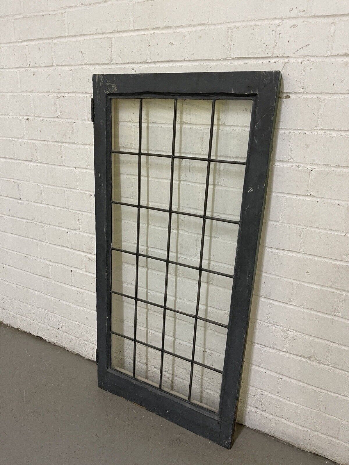 Reclaimed Old Leaded Light Panel Wooden Window 515 x 1045mm