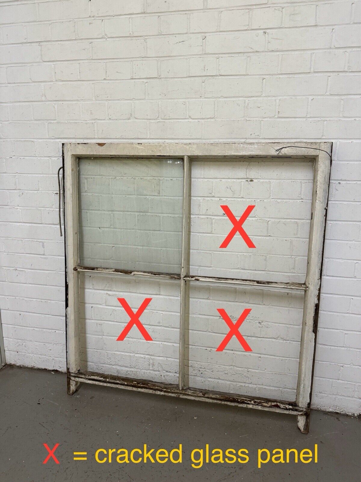 Reclaimed Old Georgian Sash Wooden Window 1140 x 1120 x 1065 or  1070mm