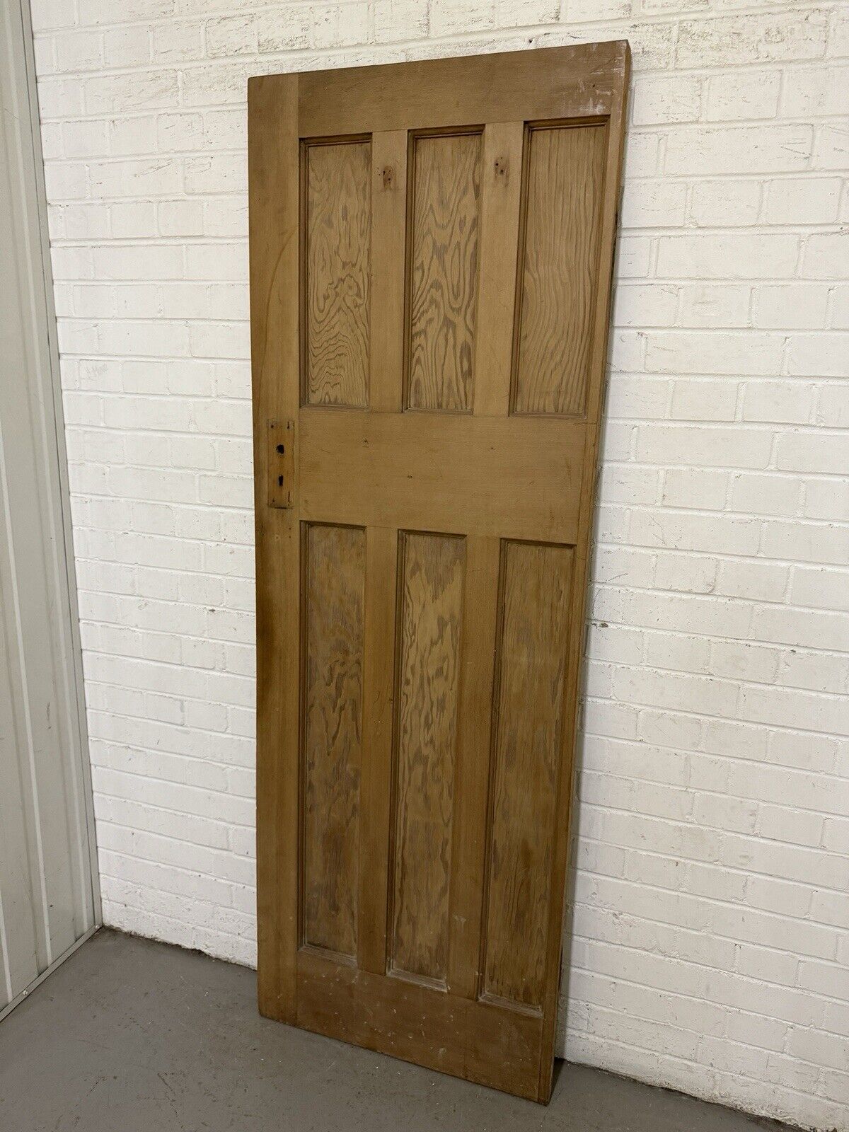 Vintage Reclaimed Edwardian Internal 6 panel Door 1960 Or 1955mm x 675mm