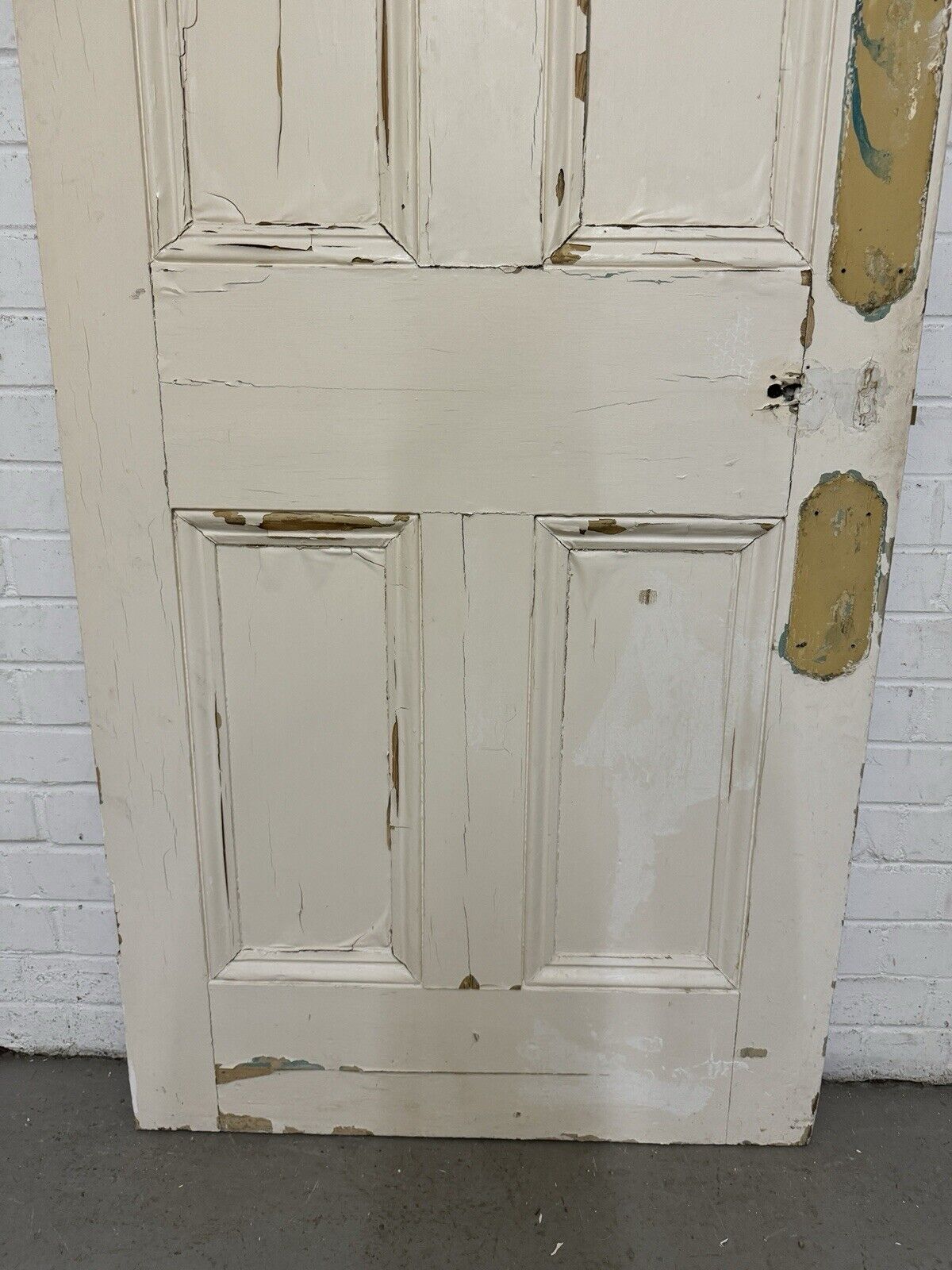 Reclaimed Vintage Old Victorian Pine Internal 4 panel Door 2015 x 810mm