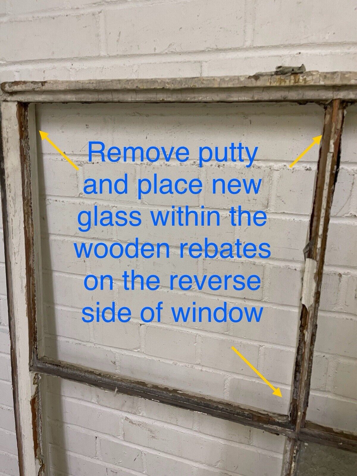 Reclaimed Old Georgian Sash Wooden Window 1103 or 1120 x 1070mm