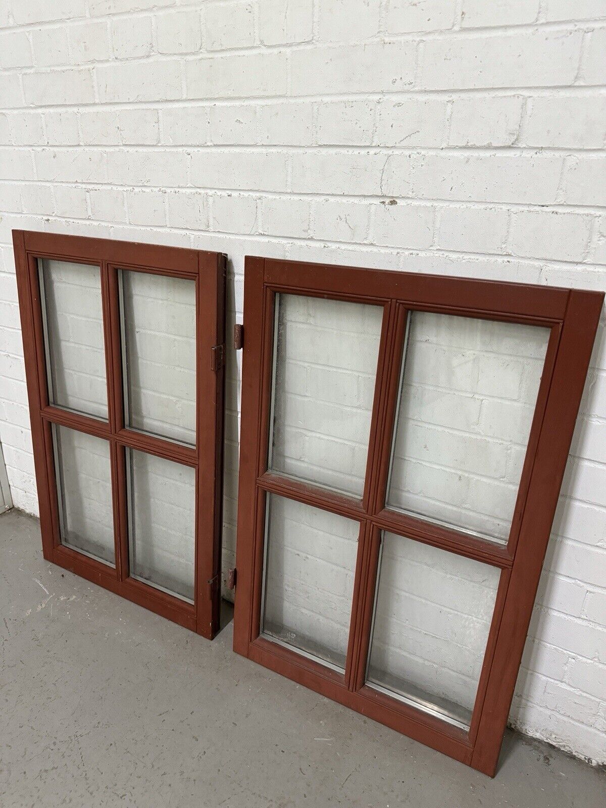 Pair Modern Georgian Double Glazed Wooden Window 900 Or 870mm by 600 Or 570mm