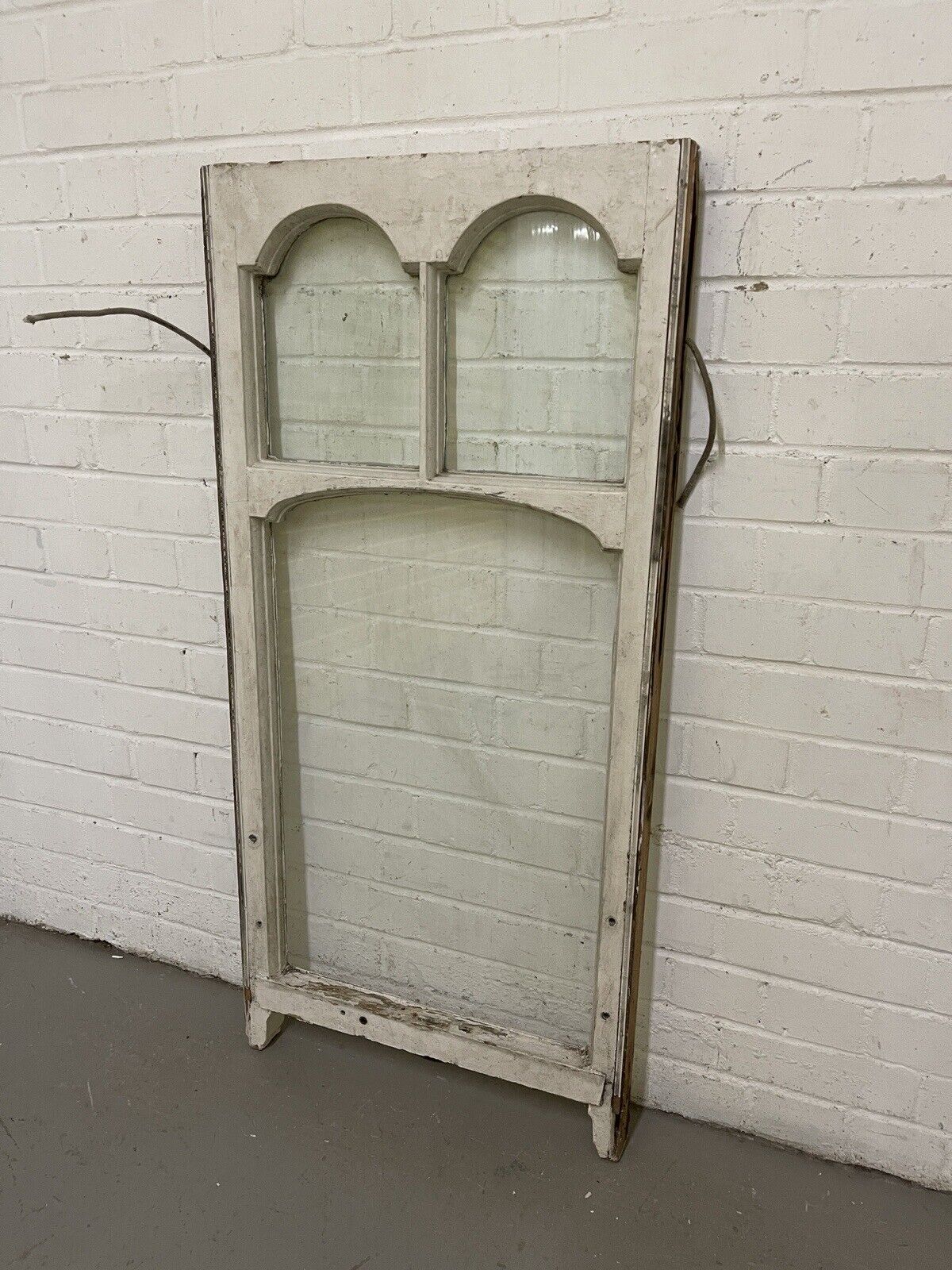 Reclaimed Old Edwardian Arch Sash Wooden Window 533 x 1125mm