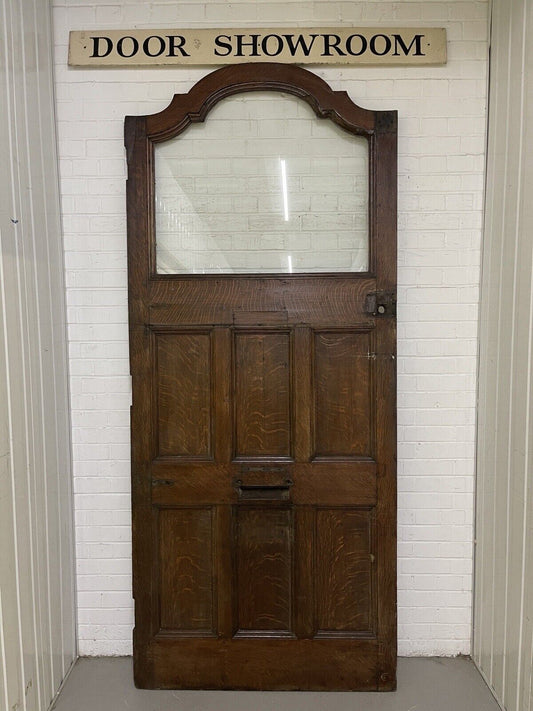 Reclaimed Oak Wooden Entrance Arch Front Door 2390 or 2590mm with Arch x 1105mm