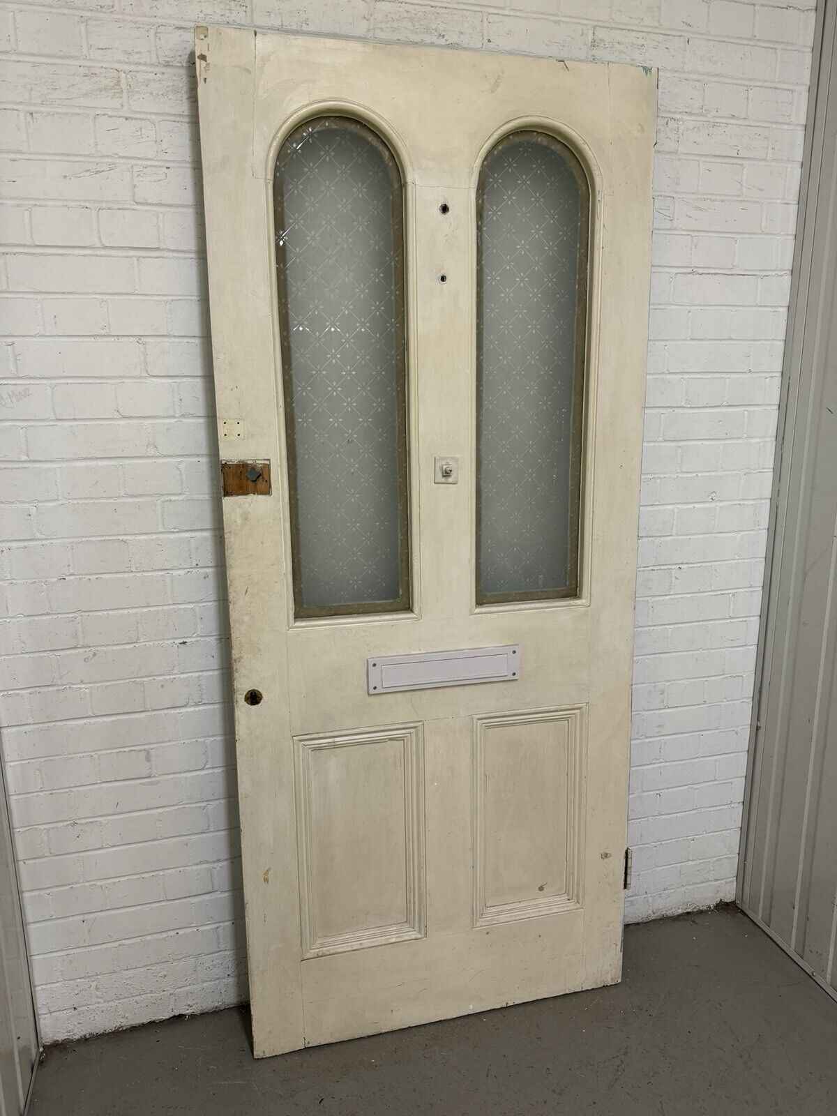 Reclaimed Old Victorian Edwardian Wooden Panel Front Door 2050 x 885mm