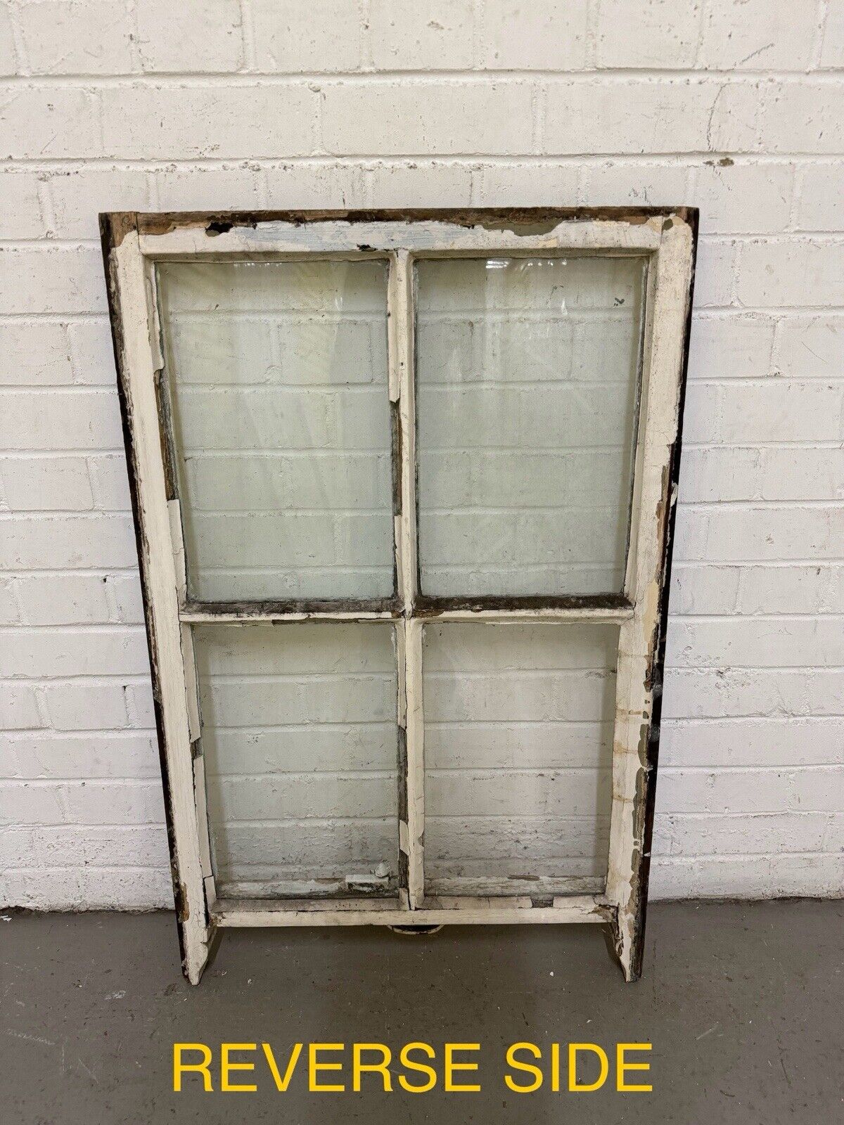 Reclaimed Old Georgian 4 Panel Wooden Window 955 x 605mm