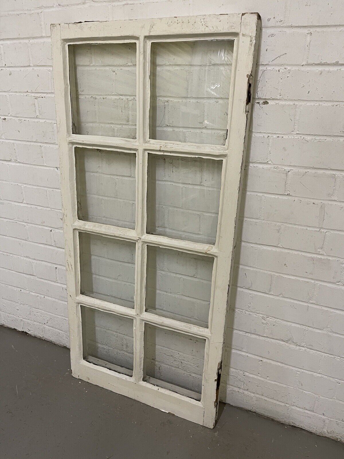 Reclaimed Old Modern Georgian Style 8 Panel Wooden Window 568 x 1175mm