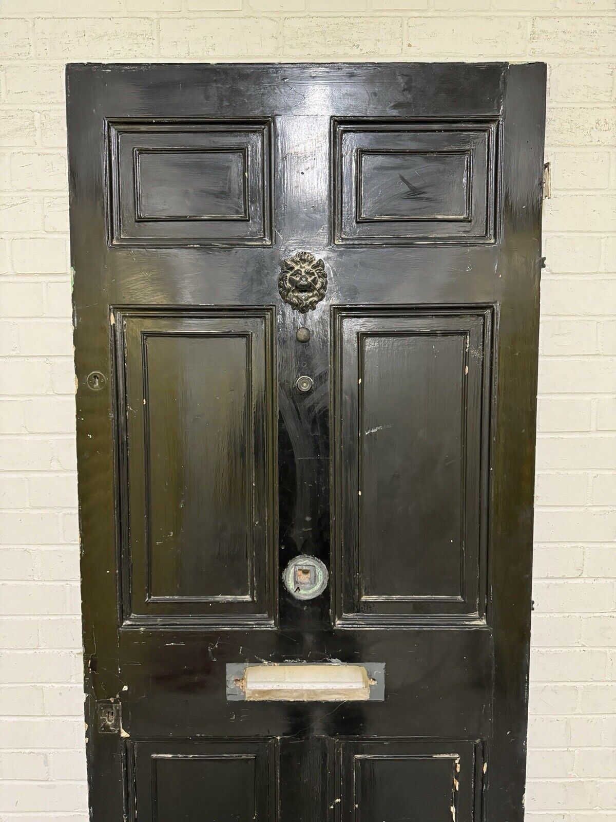 Reclaimed Old Victorian Edwardian Wooden Panel Front Door 2055 x 858mm