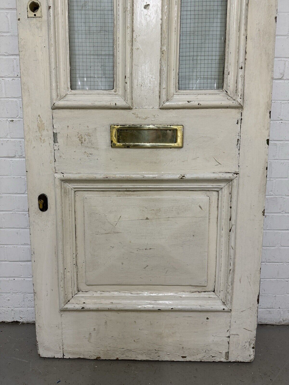 Reclaimed Old Victorian Edwardian Wooden Panel Front Door 2070 x 855mm