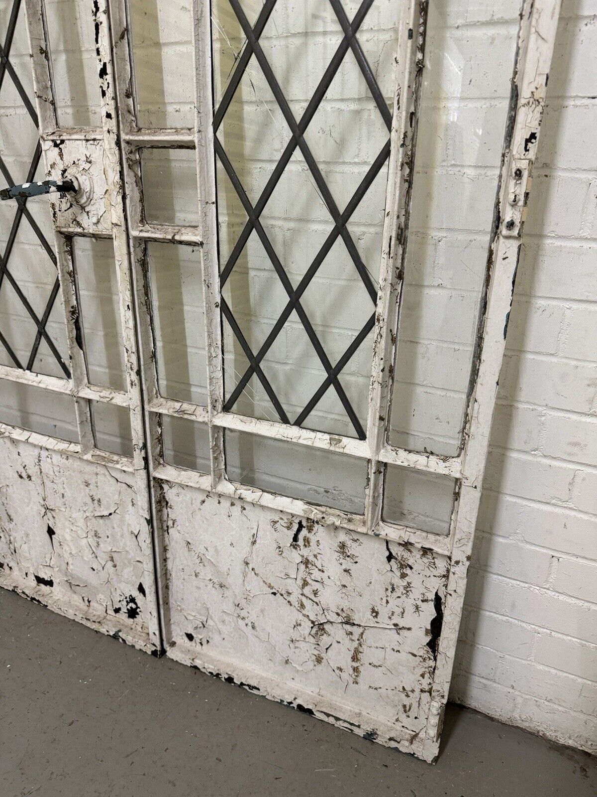 Reclaimed Vintage Industrial Crittall French Doors 1120 x 1950 OR 1105 x 1930