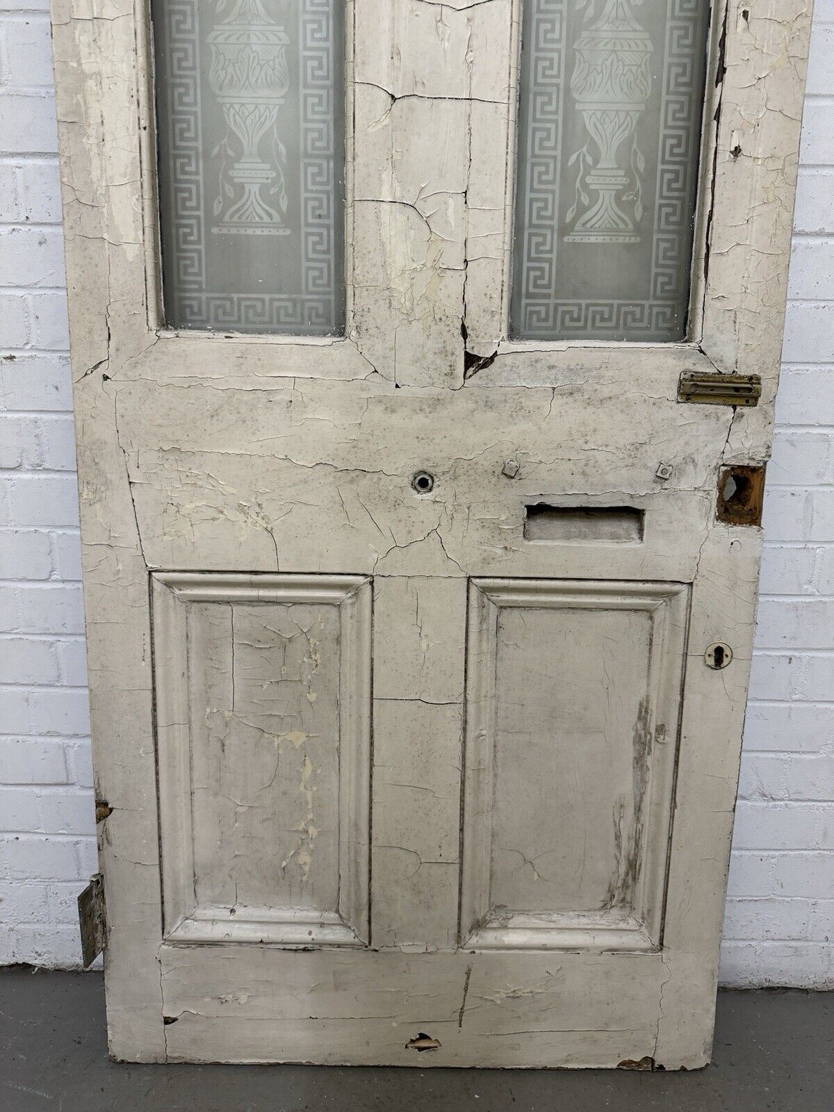 Reclaimed Old Edwardian Victorian Wooden Panel Front Door 2080 or 2085 x 800mm