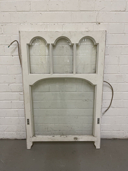Reclaimed Old Edwardian Arch Sash Wooden Window 627 x 950mm