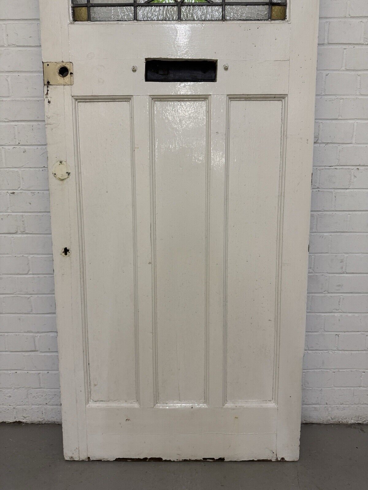 Reclaimed Victorian Edwardian Wooden Panel Front Door 2025mm x 815mm