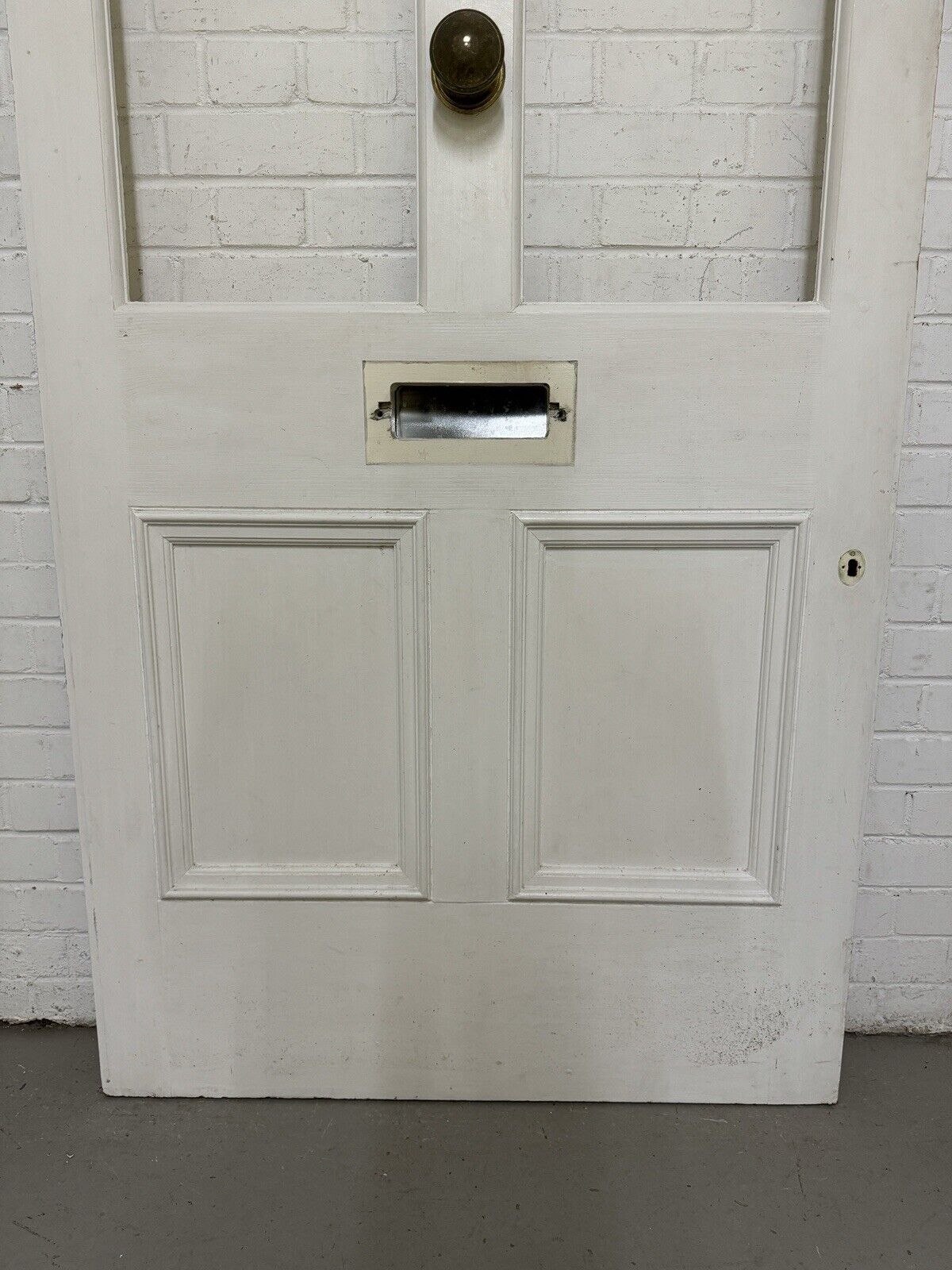 Reclaimed Victorian Edwardian Wooden Panel Front Door 2140mm x 975mm