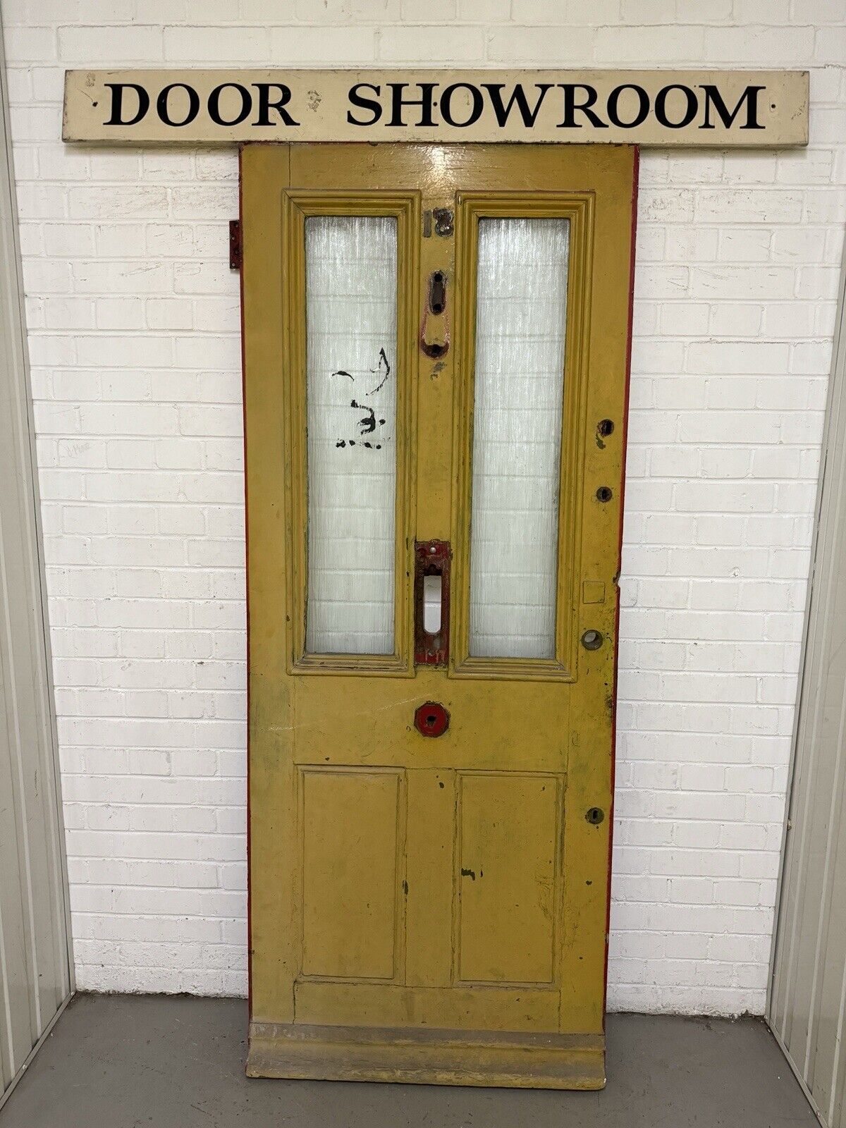 Reclaimed Old Victorian Edwardian Wooden Panel Front Door 2070 x 835mm