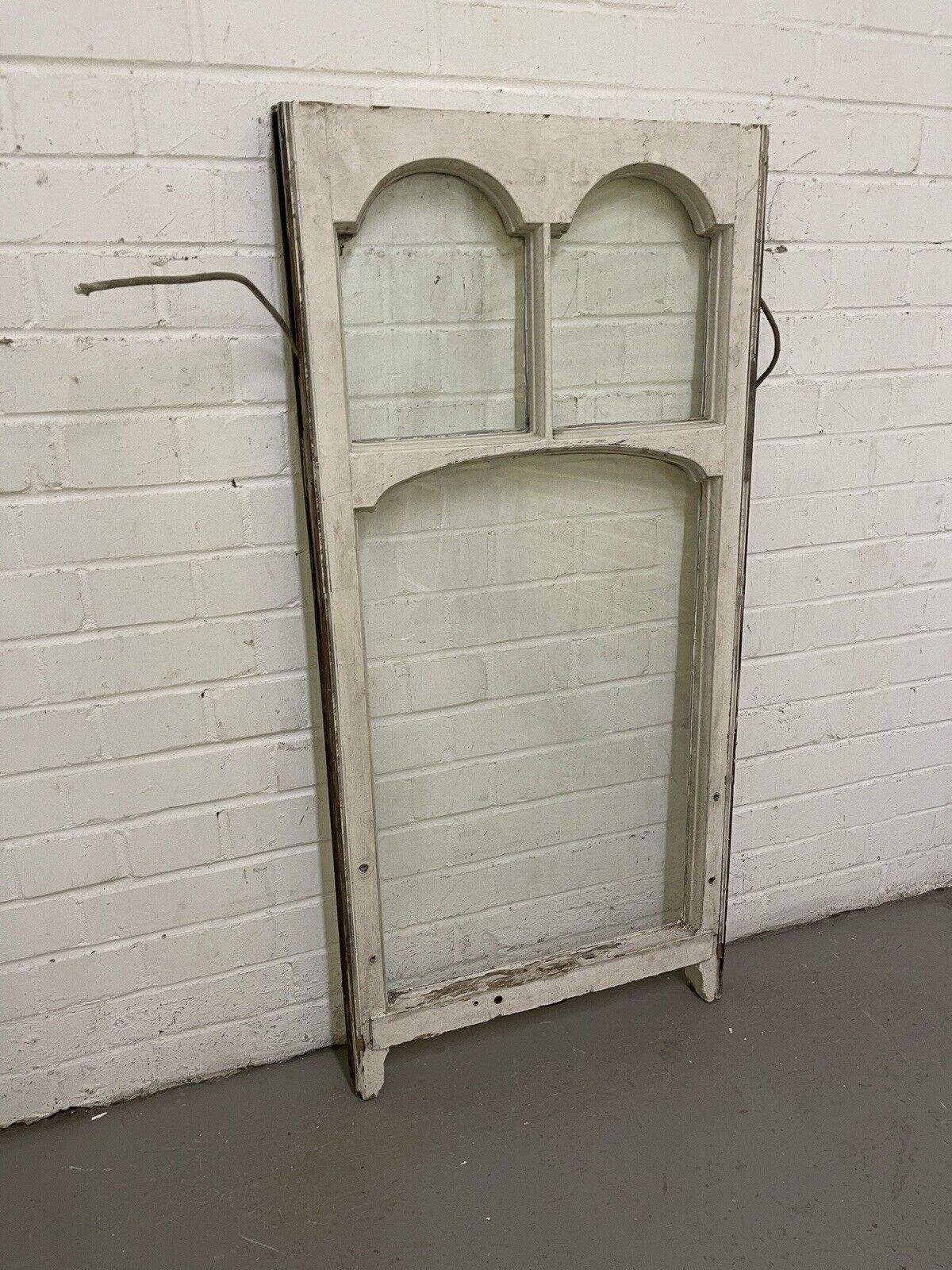 Reclaimed Old Edwardian Arch Sash Wooden Window 533 x 1125mm