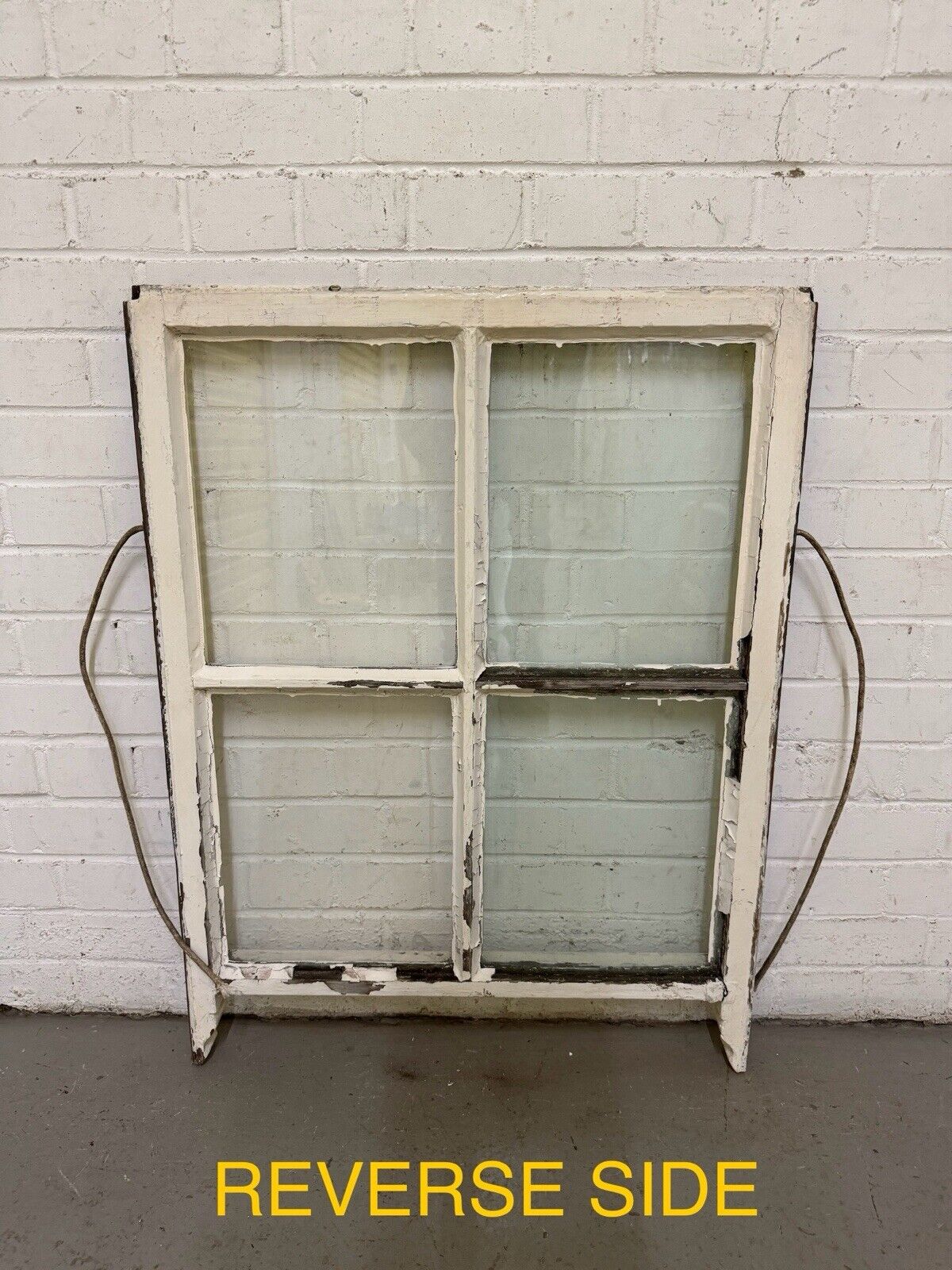 Reclaimed Old Georgian 4 Panel Wooden Window 890 x 670mm