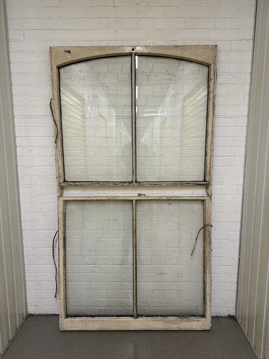 Pair Reclaimed Old Victorian Sash Panel Wooden Window 1210 x 1110 1210 x 1070mm