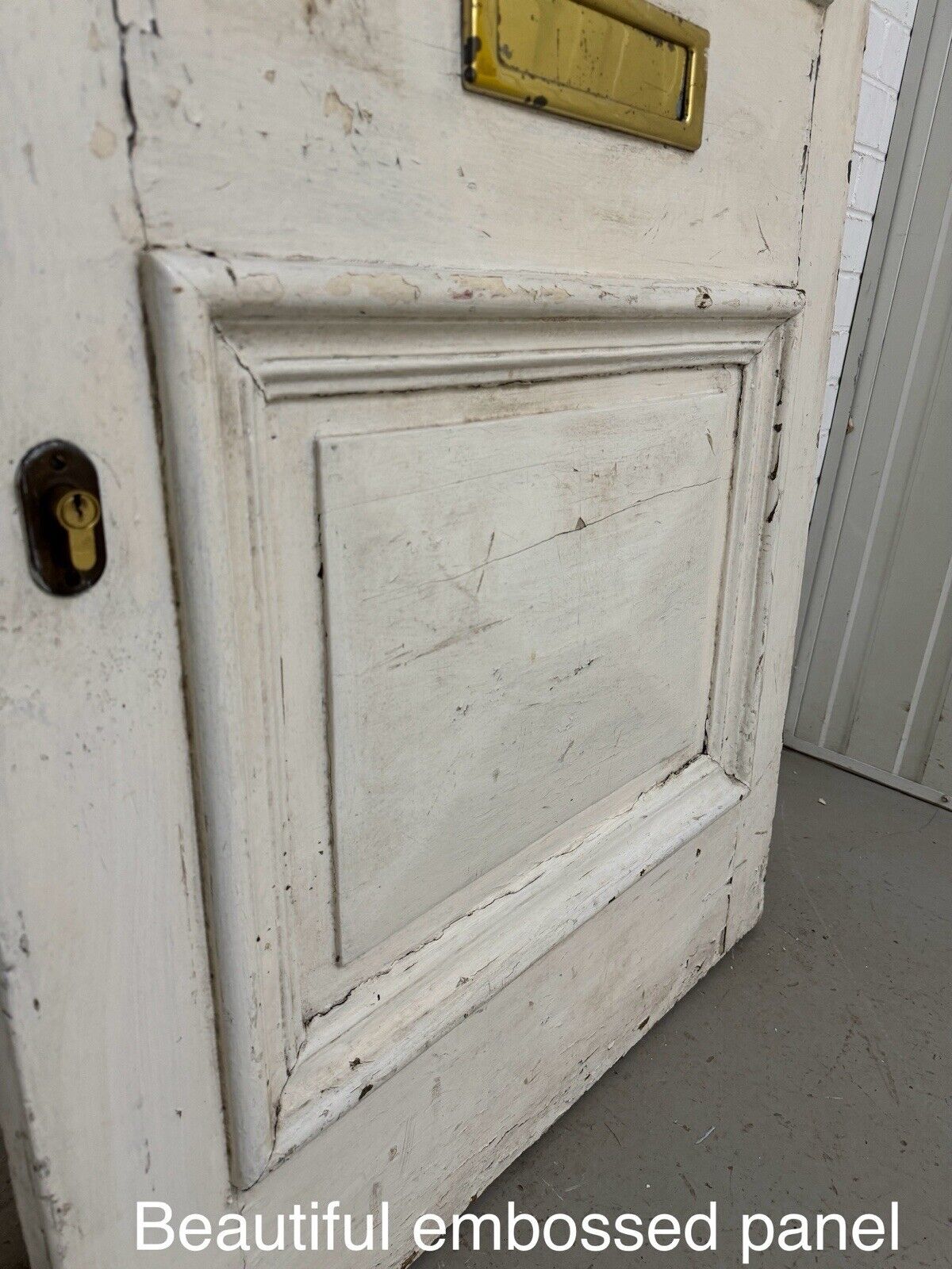 Reclaimed Old Victorian Edwardian Wooden Panel Front Door 2070 x 855mm