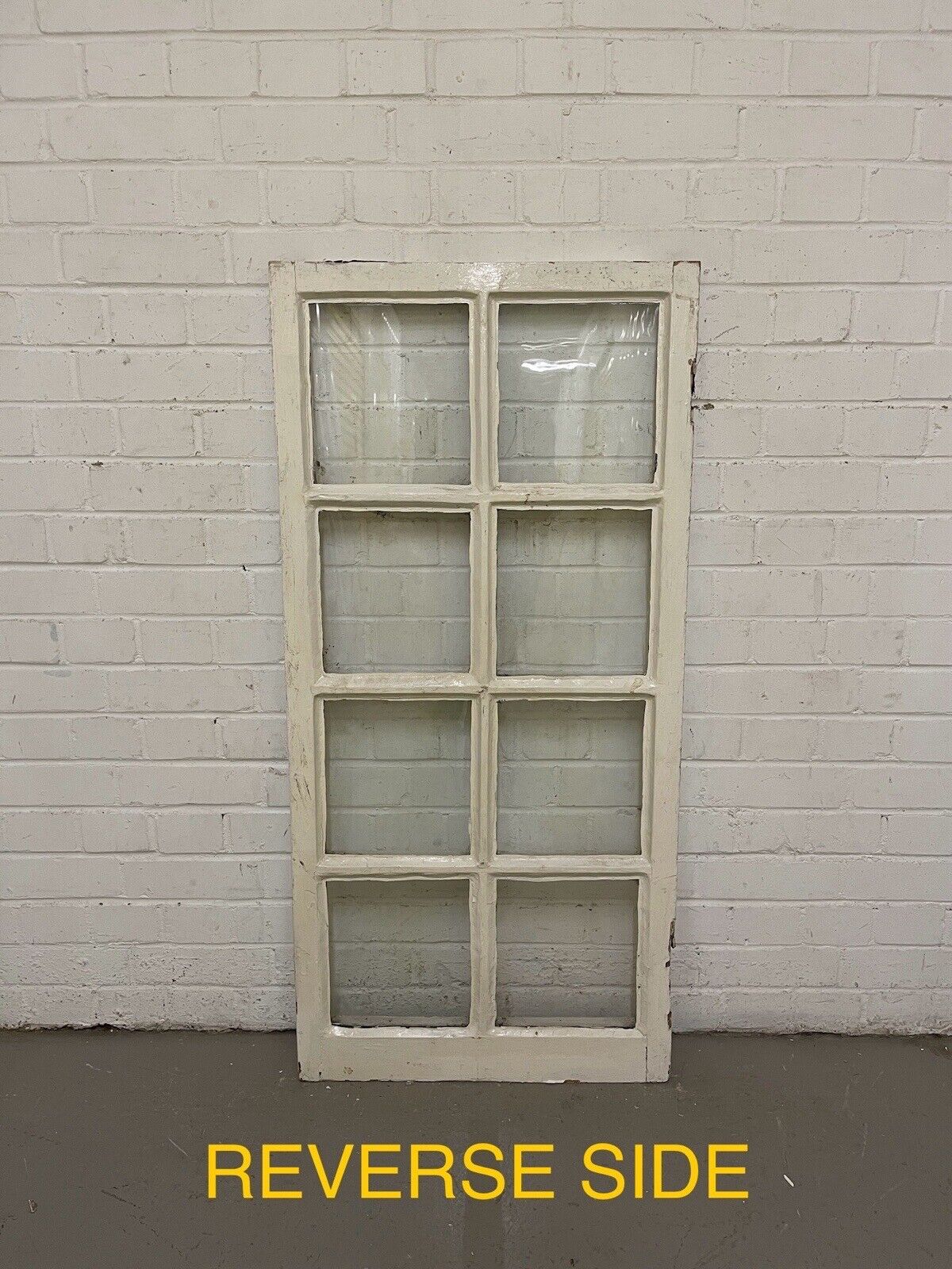 Reclaimed Old Modern Georgian Style 8 Panel Wooden Window 568 x 1175mm