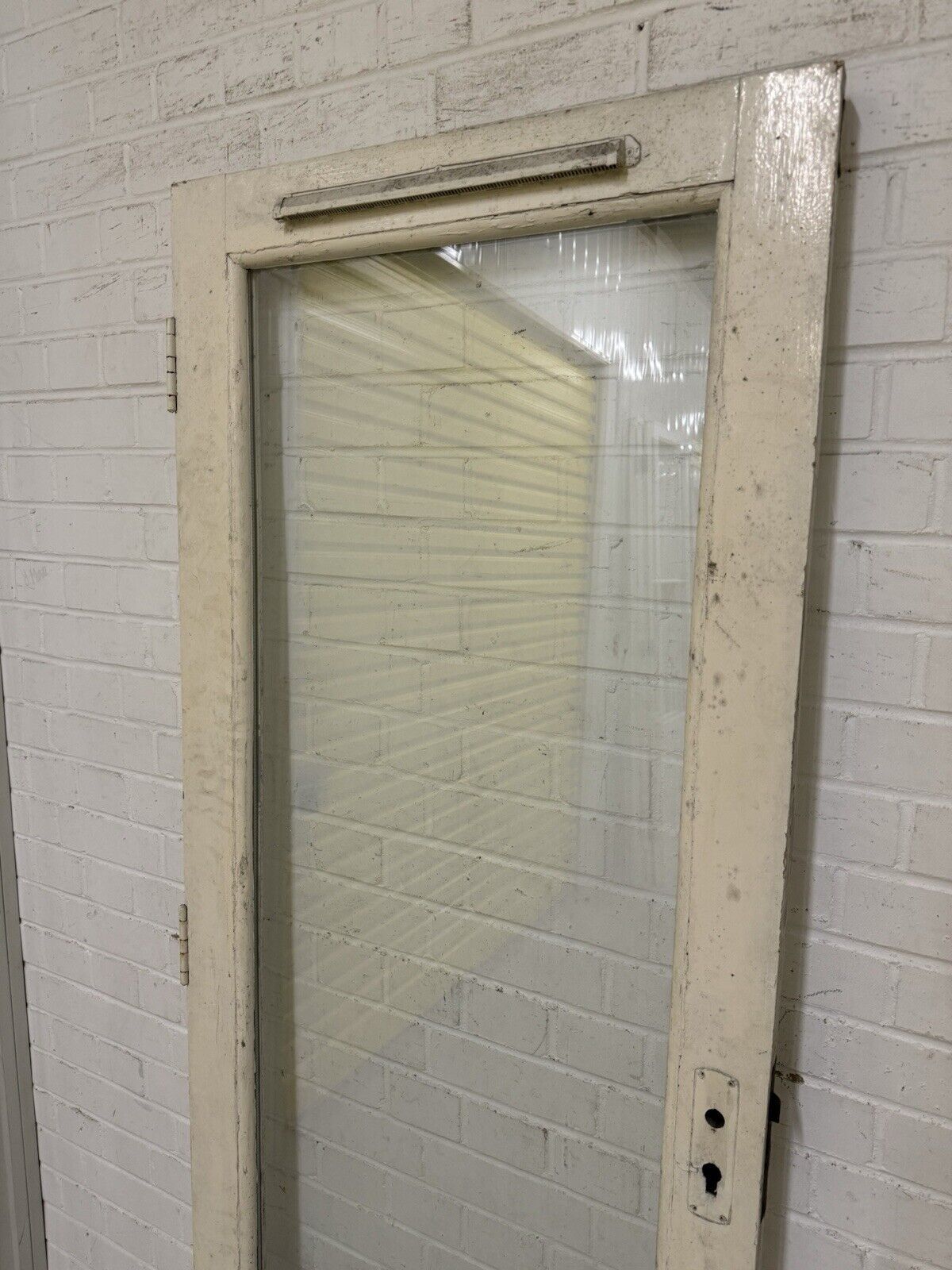 Reclaimed Old Double Glazed Glass Wooden Side Or Back Door 1900 x 715mm