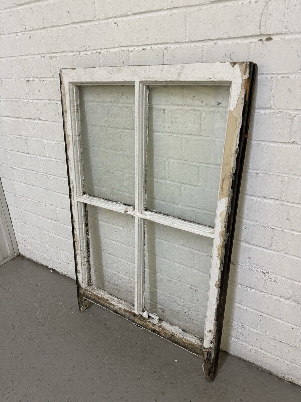 Reclaimed Old Georgian 4 Panel Wooden Window 955 x 605mm