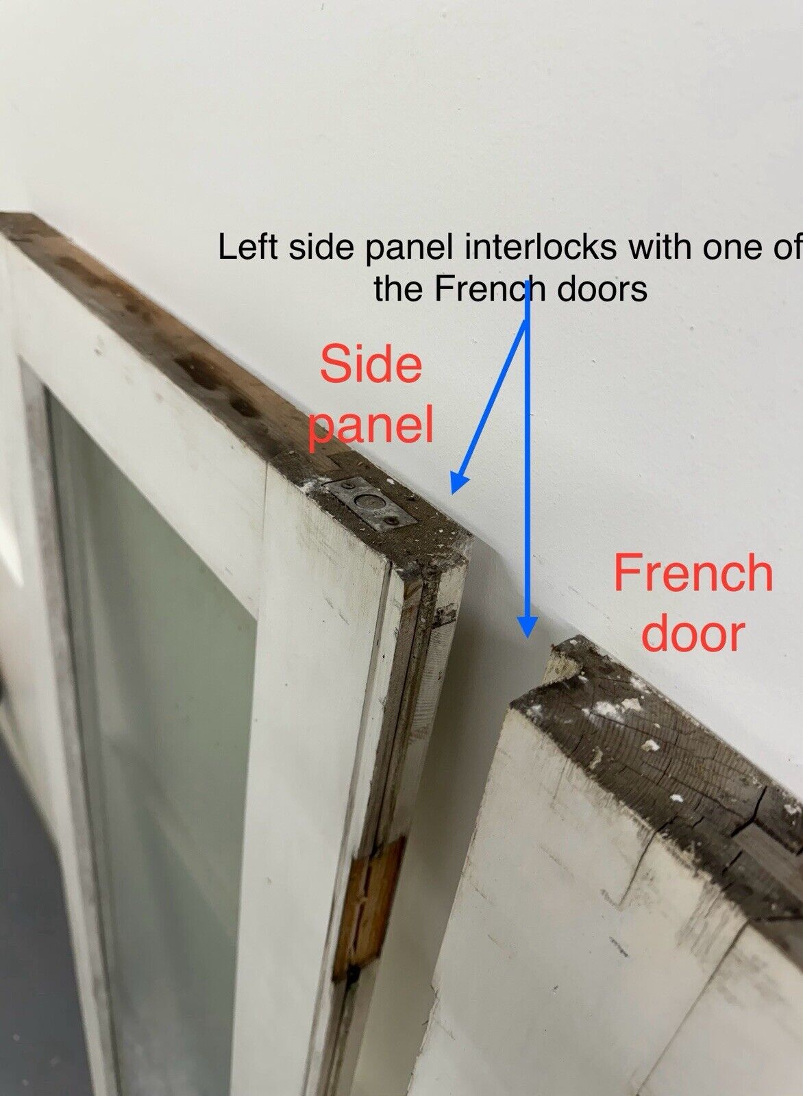 Solid Wood Double Glazed Bifold Sliding External Doors NO FRAME 1980 x 2223mm