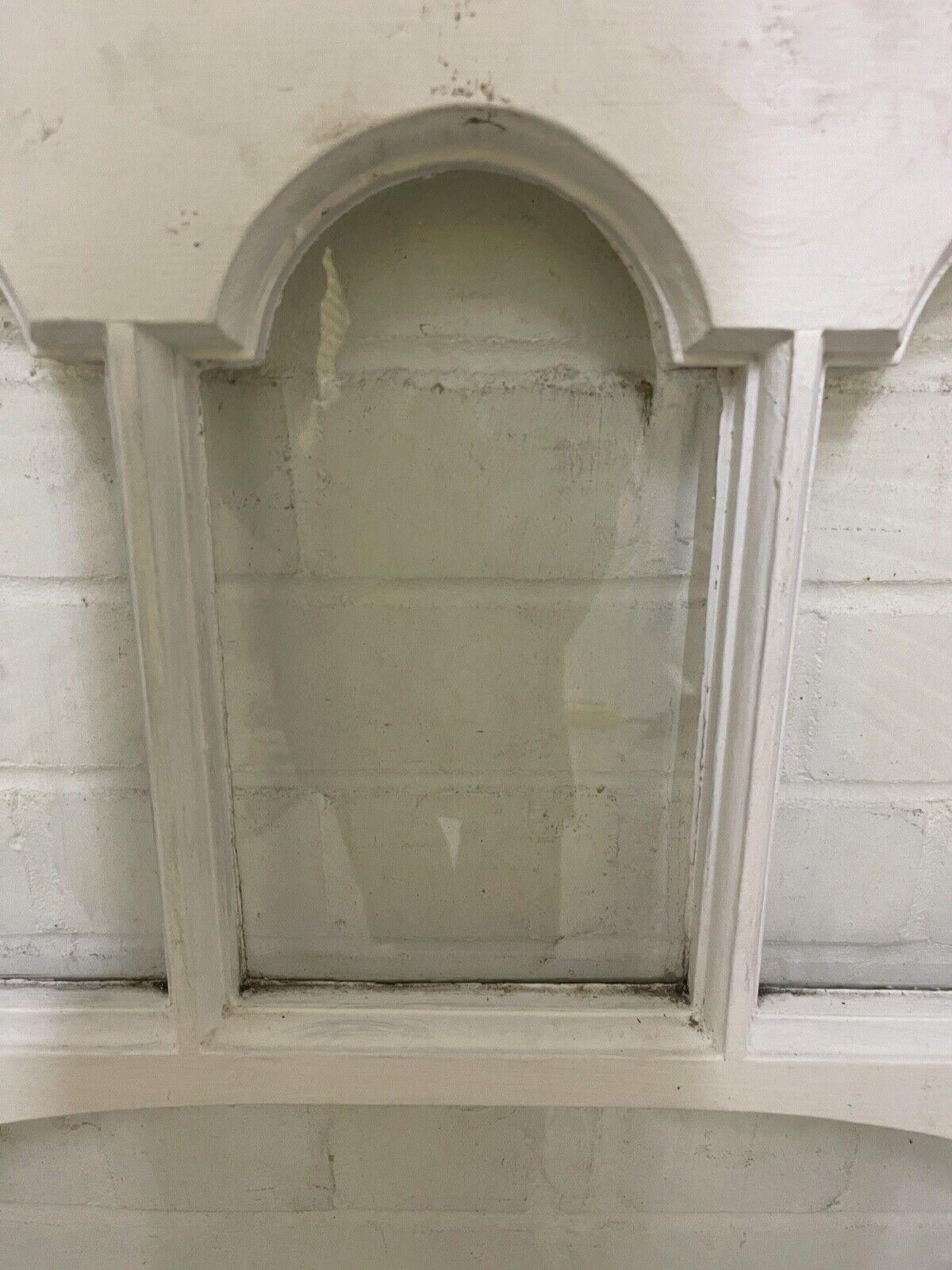 Reclaimed Old Edwardian Arch Sash Wooden Window 627 x 950mm