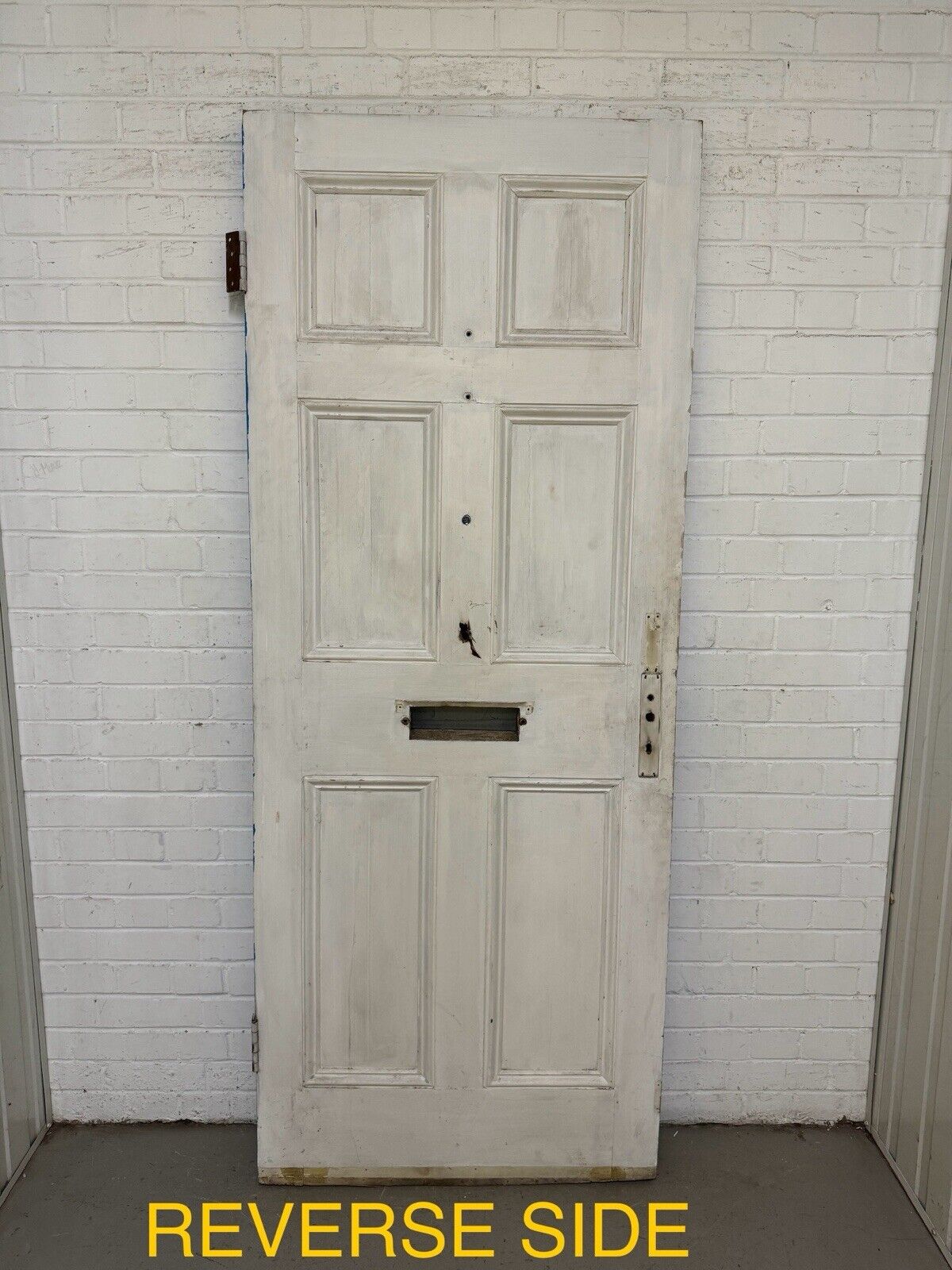 Reclaimed Old Victorian Edwardian Wooden Panel Front Door 2032 Or 2038 x 812mm