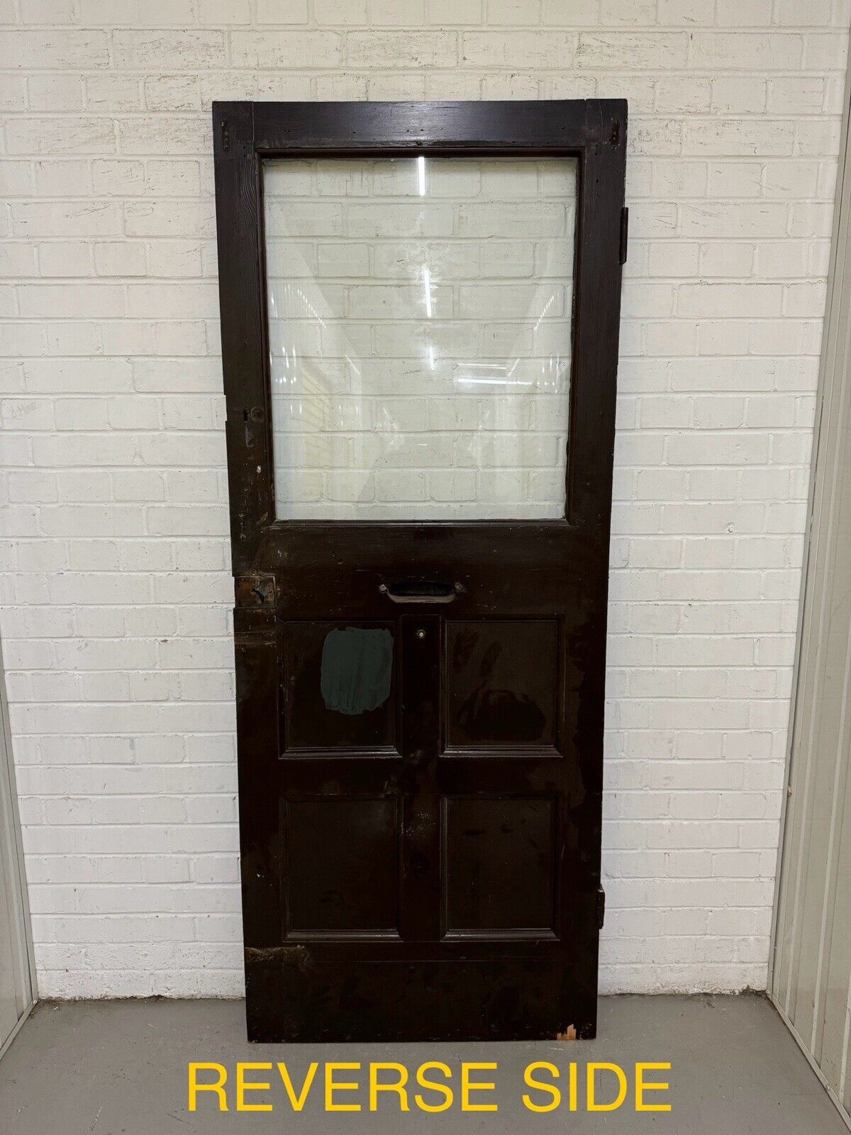 Reclaimed Victorian Edwardian Wooden Panel Front Door 2008mm x 800mm