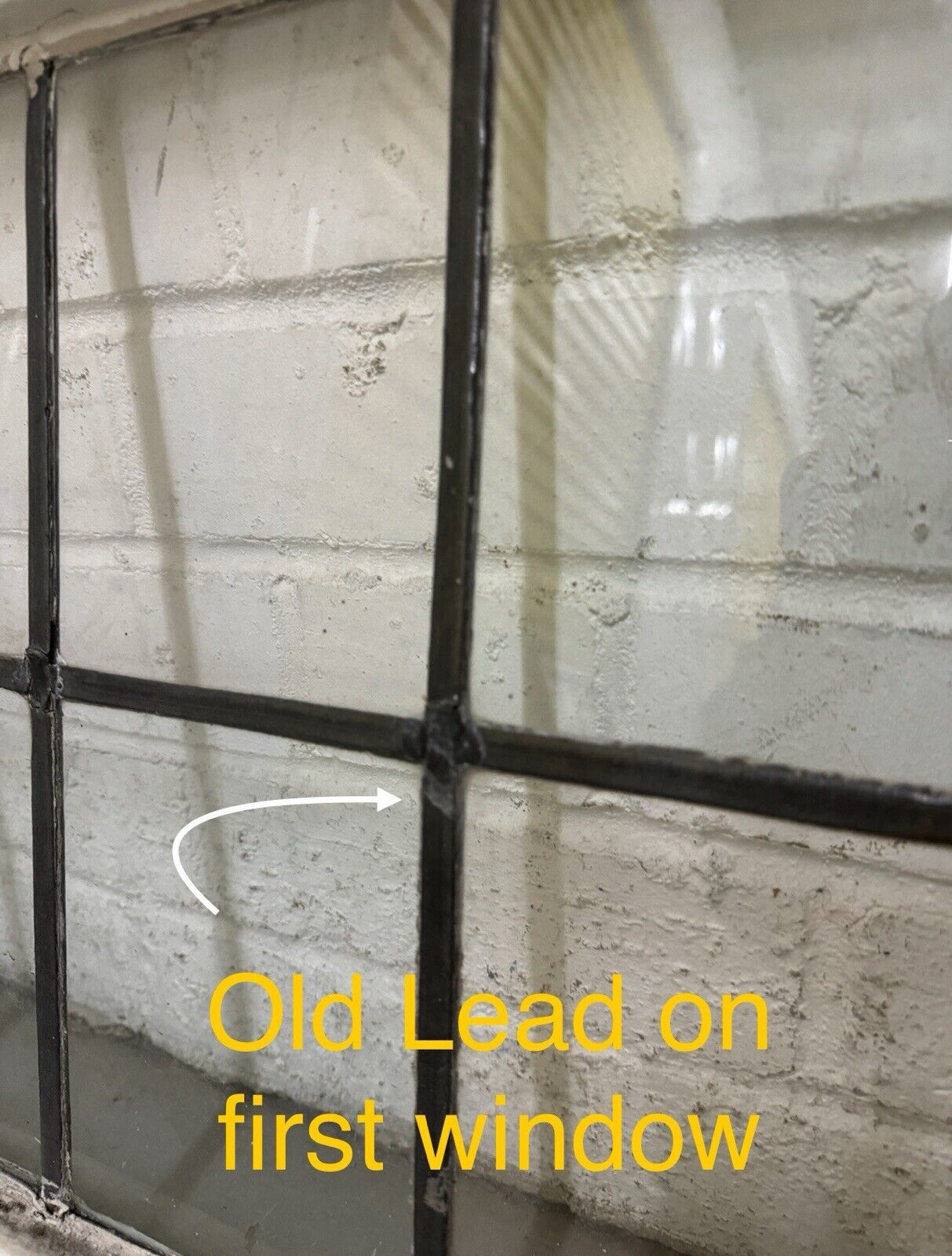 Pair Of Reclaimed Old Leaded Light Panel Wooden Windows 635 x 440mm