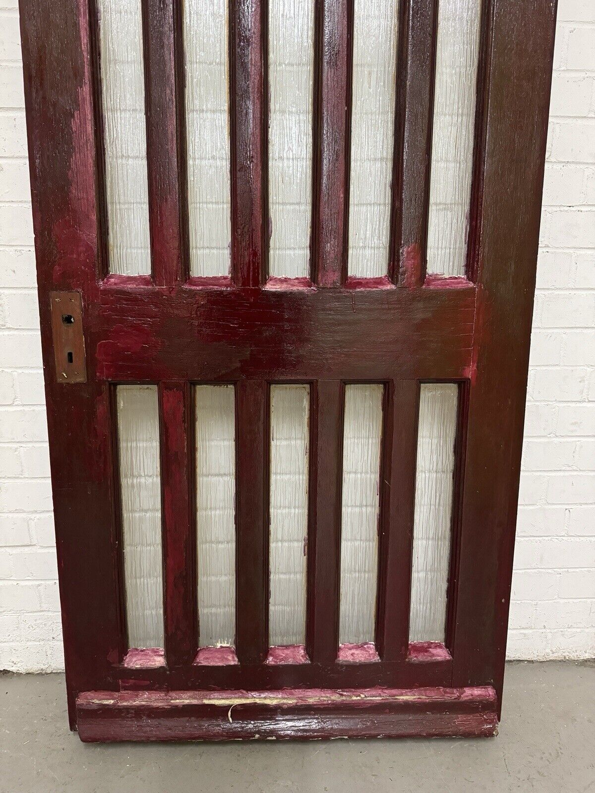 Reclaimed Old Victorian Edwardian Wooden Front Door  1976 Or 1955mm x 840mm