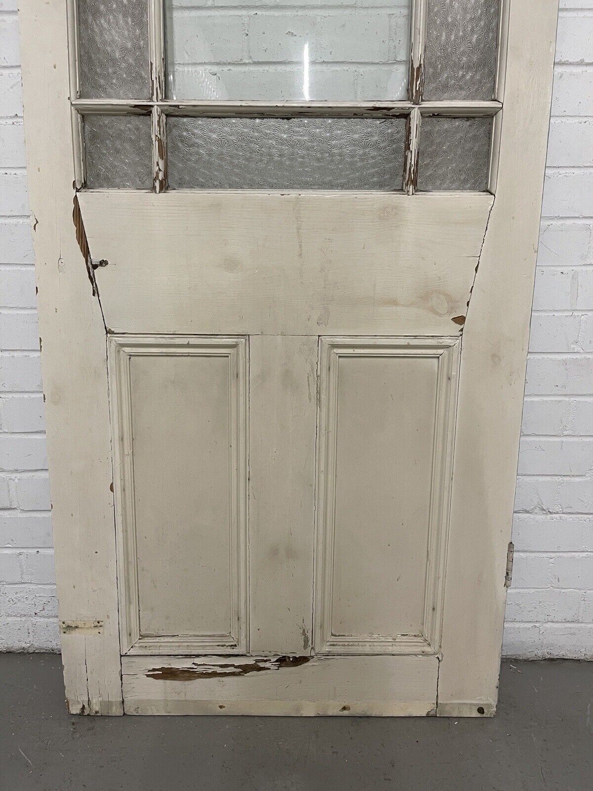 Reclaimed Edwardian Victorian Wooden Panel Door 1893 or 1897 x 765mm